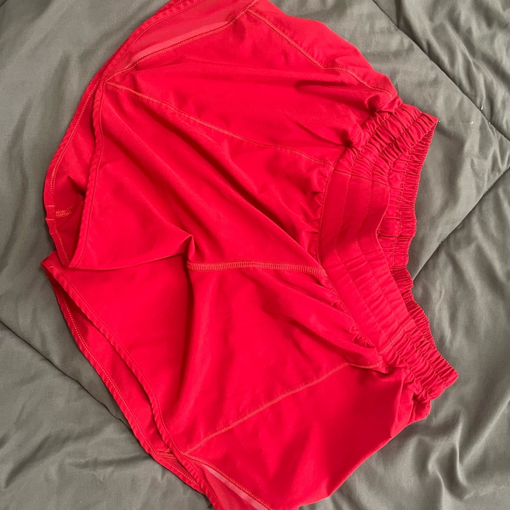 red hotty hot shorts in long length